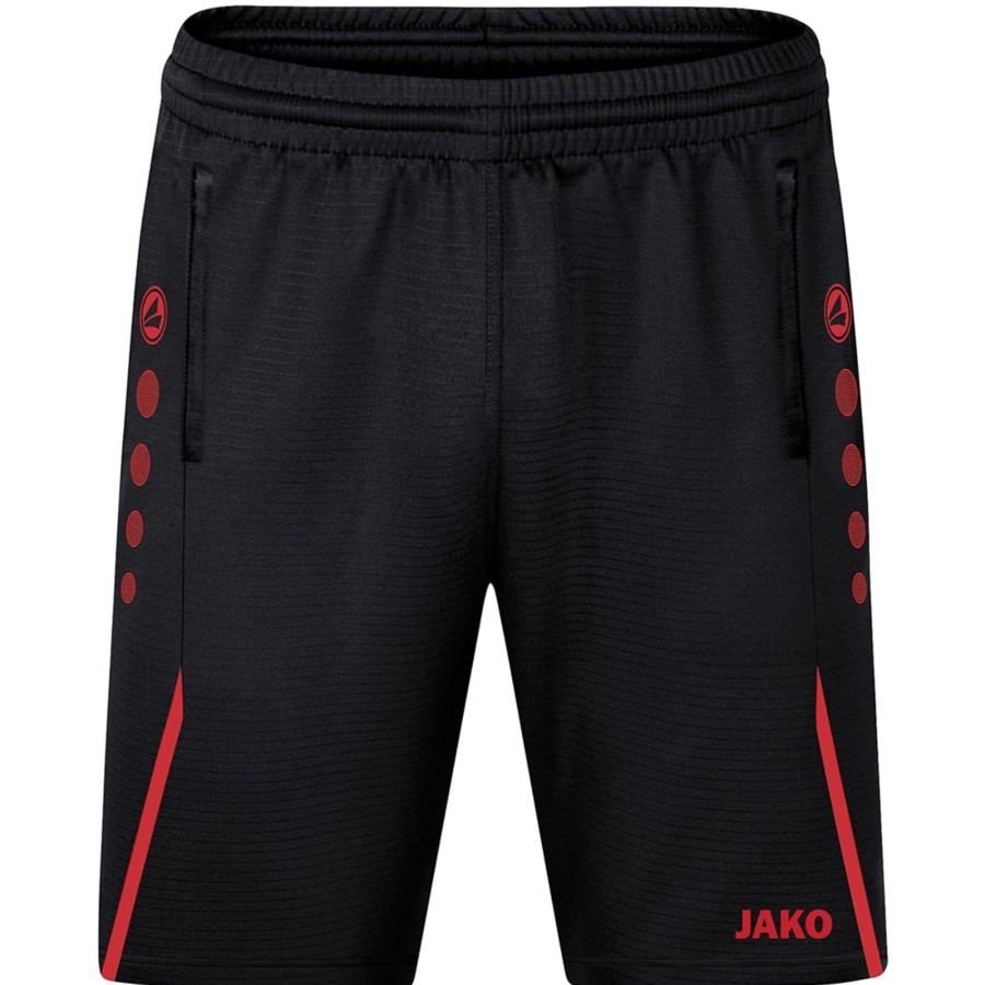 Kinder Jako Shorts | Jako Kinder Trainingsshorts Challenge Schwarz-Rot