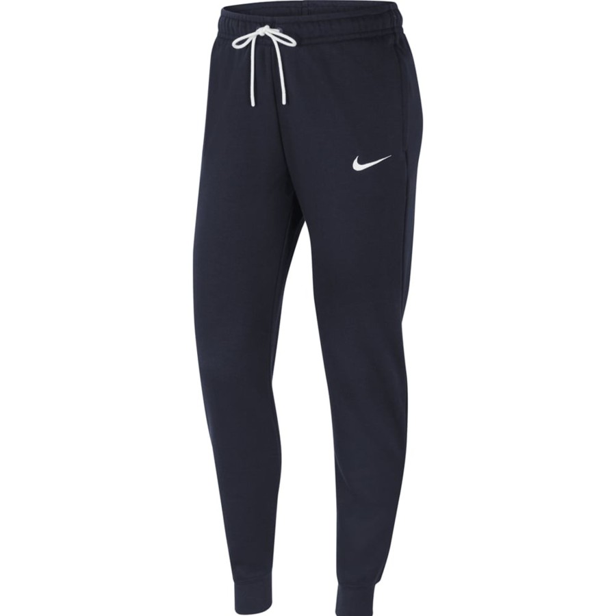 Damen Nike Trainingshosen | Nike Damen Fleece Trainingshose Park 20 Blau-Weis