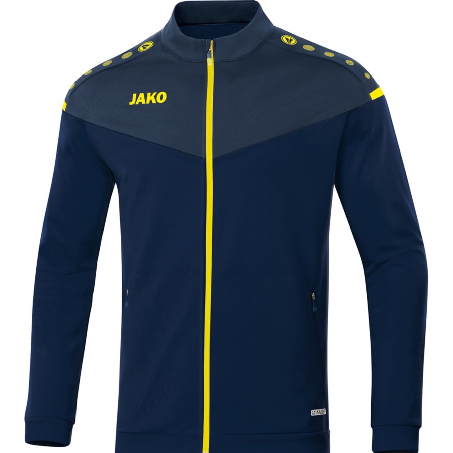 Kinder Jako Jacken | Jako Kinder Polyesterjacke Champ 2.0 Blau-Gelb