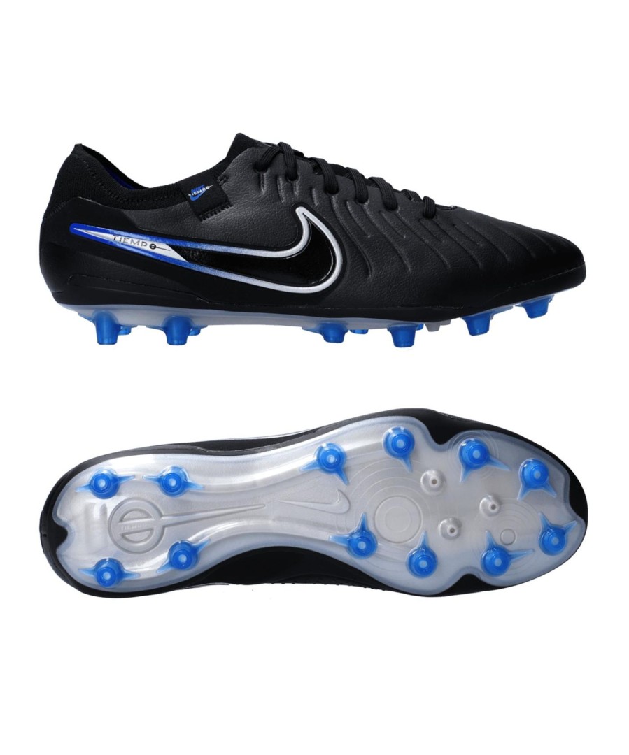 Sportschuhe Nike Nike Fusballschuhe | Nike Fusballschuh Tiempo Legend X Pro Ag Shadow Schwarz Silber Blau F040