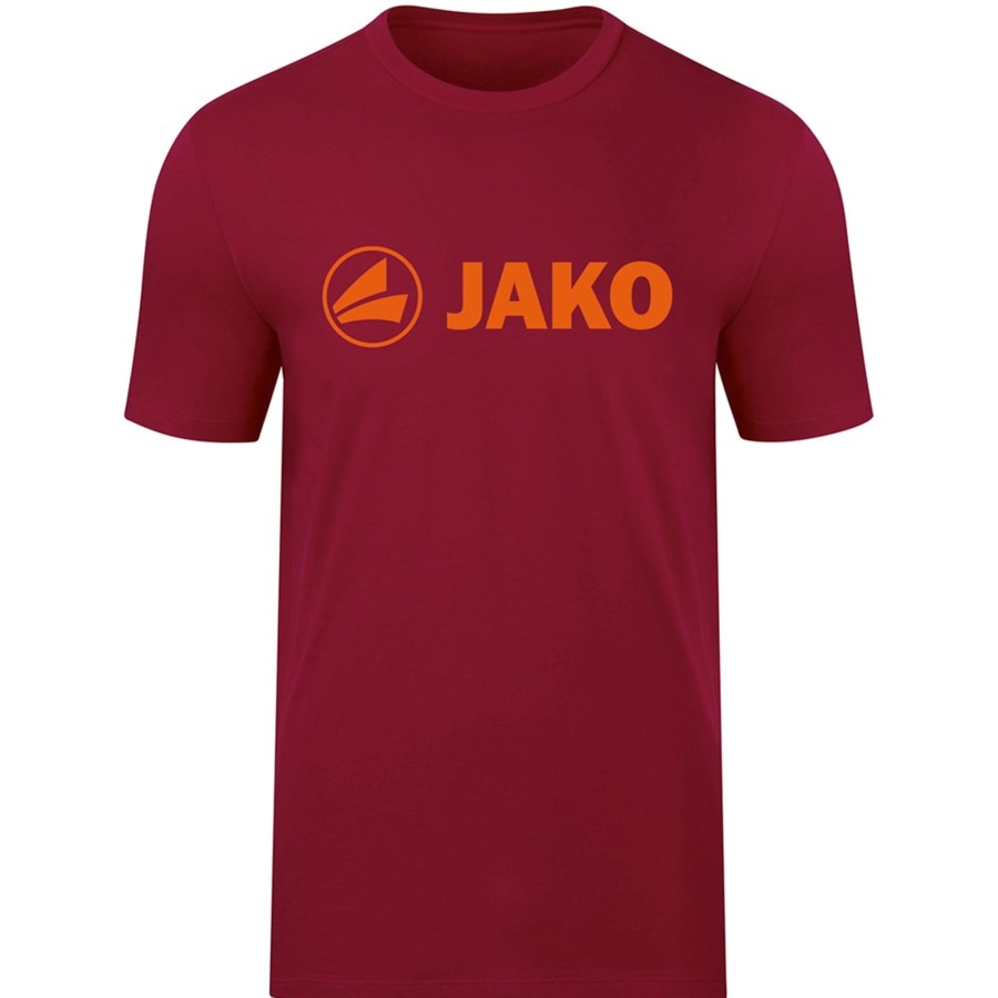 Herren Jako T-Shirts | Jako Herren T-Shirt Promo Rot-Orange