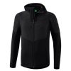 Herren Erima Jacken | Erima Hybrid Jacke Schwarz Gunstig