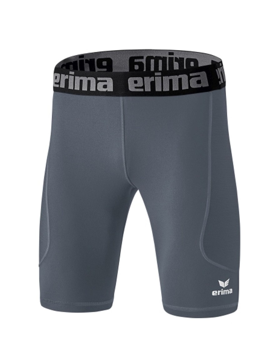 Kinder Erima Laufhosen | Erima Kinder Elemental Tight Kurz Slate Grey Gunstig