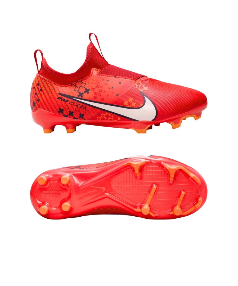 Sportschuhe Nike Nike Fusballschuhe | Nike Fusballschuh Jr Air Zoom Mercurial Vapor Xv Academy Fg/Mg Dream Speed 7 Kinder Rot Weiss Orange F600