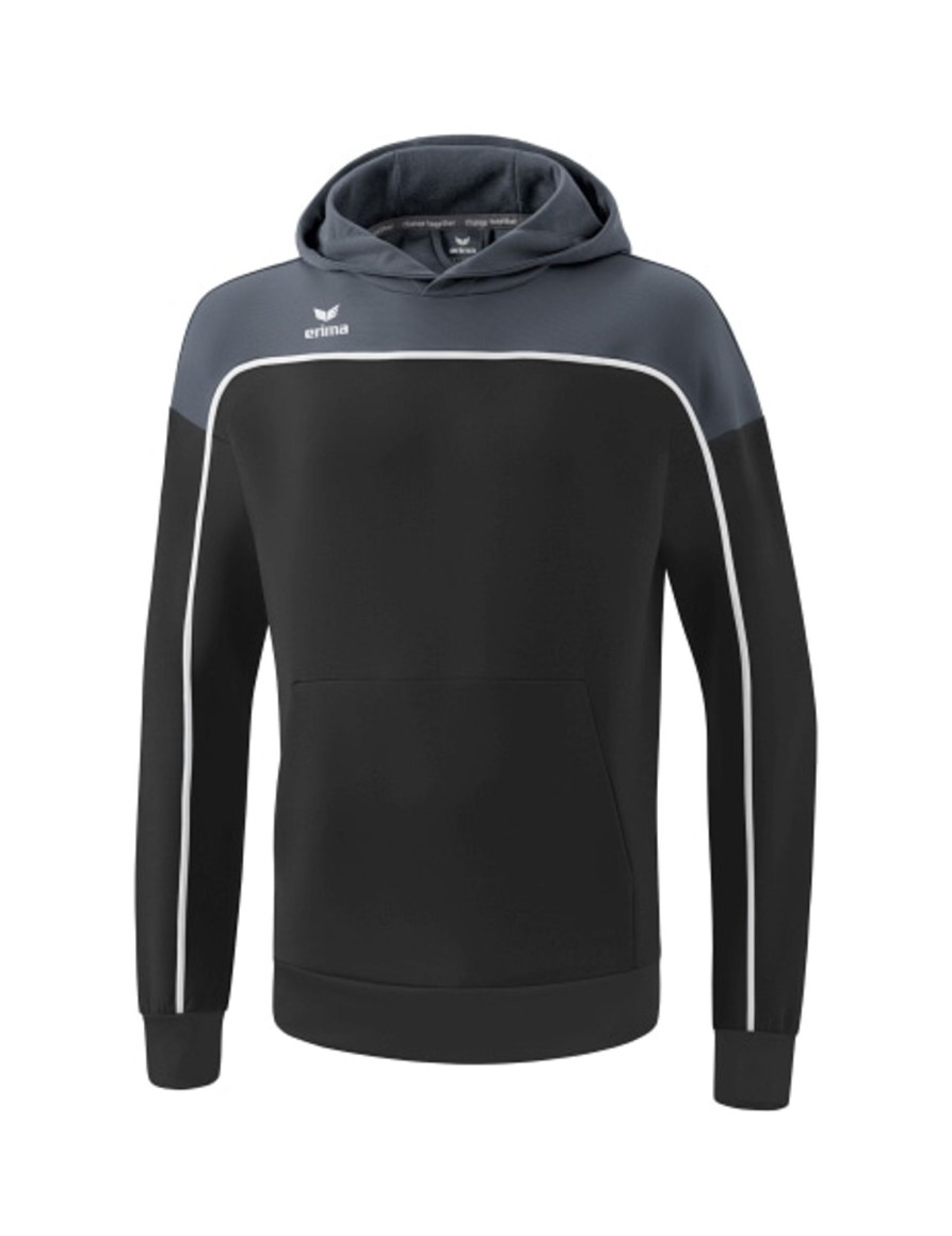 Herren Erima Hoodies | Erima Change By Erima Kapuzensweat Black Grey/Slate Grey/Weis Gunstig