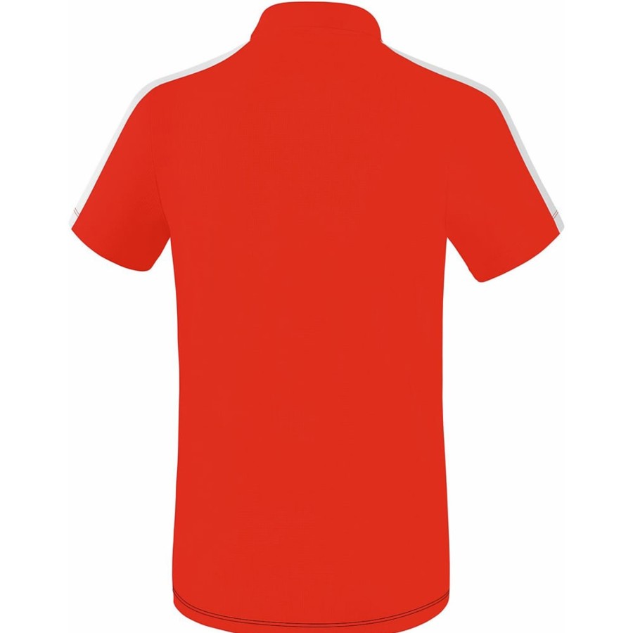 Herren Erima Polo-Shirts | Erima Herren Poloshirt Squad Rot-Schwarz-Weis