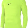 Herren Nike Baselayer | Nike Park First Layer Langarm Shirt Volt-Schwarz