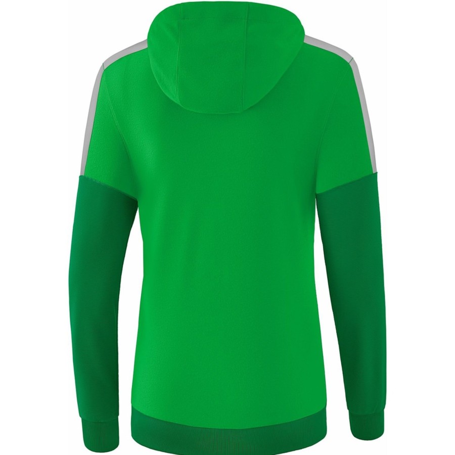 Damen Erima Hoddies | Erima Damen Hoodie Squad Grun-Grau