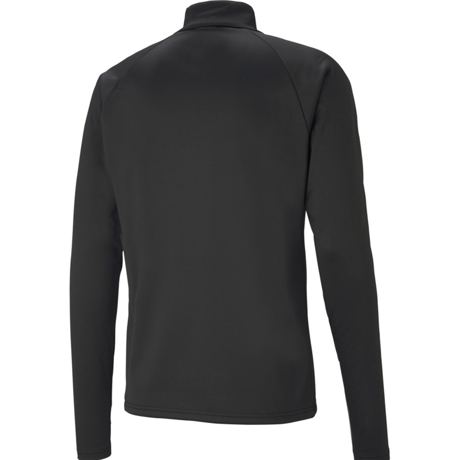 Kinder Puma Sweatshirts | Puma Kinder 1/4 Zip Top Teamliga Schwarz-Weis