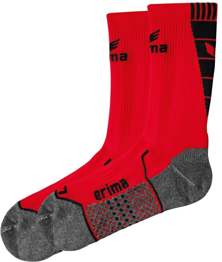 Kinder Erima Socken | Erima Trainingssocken Rot-Schwarz