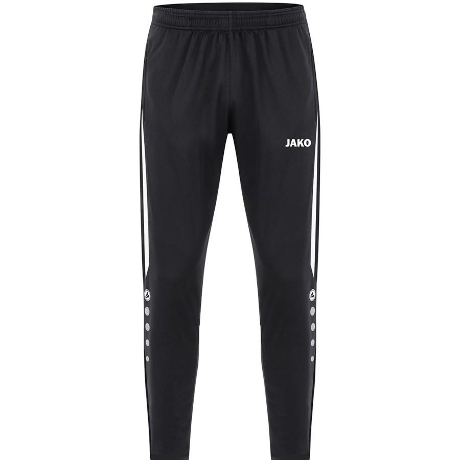 Damen Jako Trainingshosen | Jako Damen Polyesterhose Power Schwarz/Weis