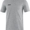 Herren Jako T-Shirts | Jako Premium Basics T-Shirt Grau Meliert