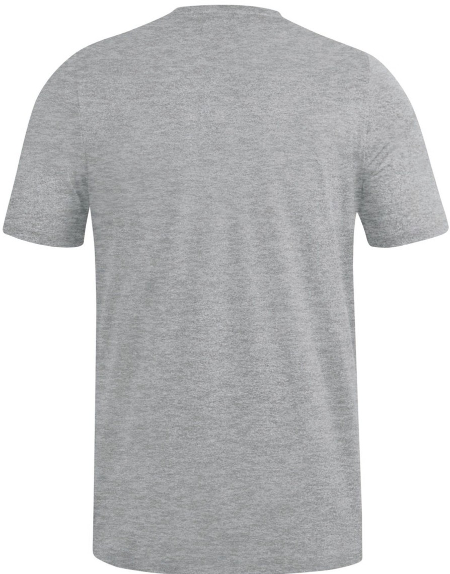 Herren Jako T-Shirts | Jako Premium Basics T-Shirt Grau Meliert