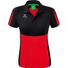 Damen Erima Polo-Shirts | Erima Damen Polo Shirt Six Wings Rot-Schwarz