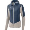 Damen Erima Jacken | Erima Damen Hybrid Lite Jacke Wet Weather/Vintage Indigo Gunstig