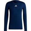 Herren Adidas Baselayer | Adidas Herren Langarm Shirt Techfit Climawarm Blau