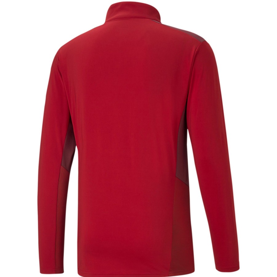 Herren Puma Sweatshirts | Puma 1/4 Zip Top Teamcup Rot