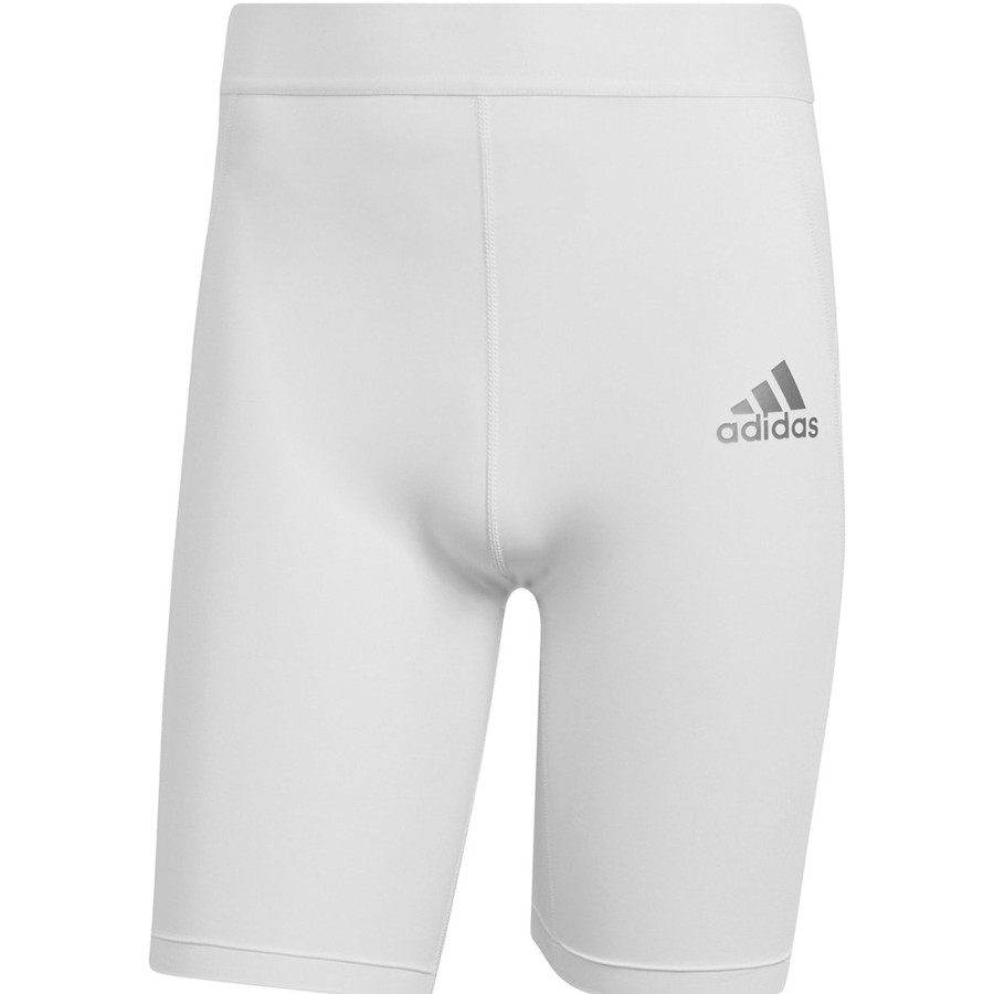 Herren Adidas Tights | Adidas Herren Short Tights Techfit Weis