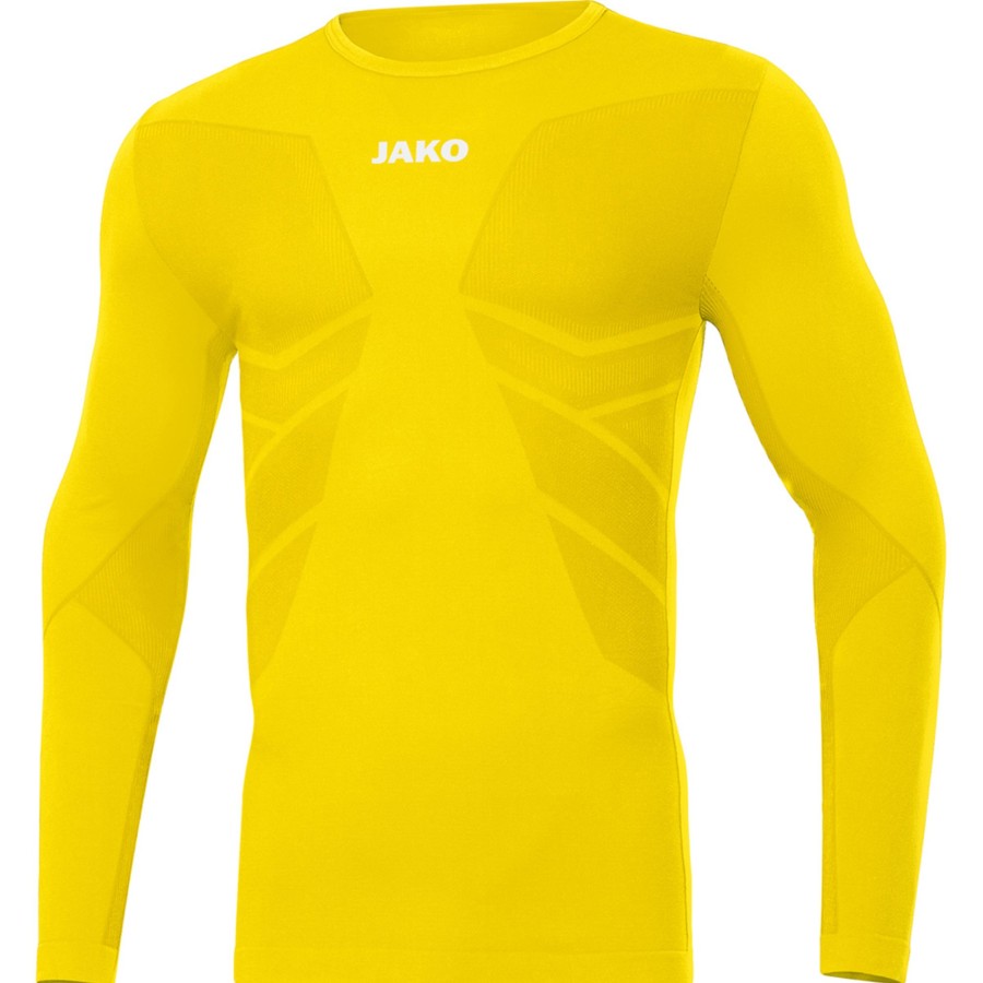 Kinder Jako Baselayer | Jako Kinder Longsleeve Comfort 2.0 Gelb