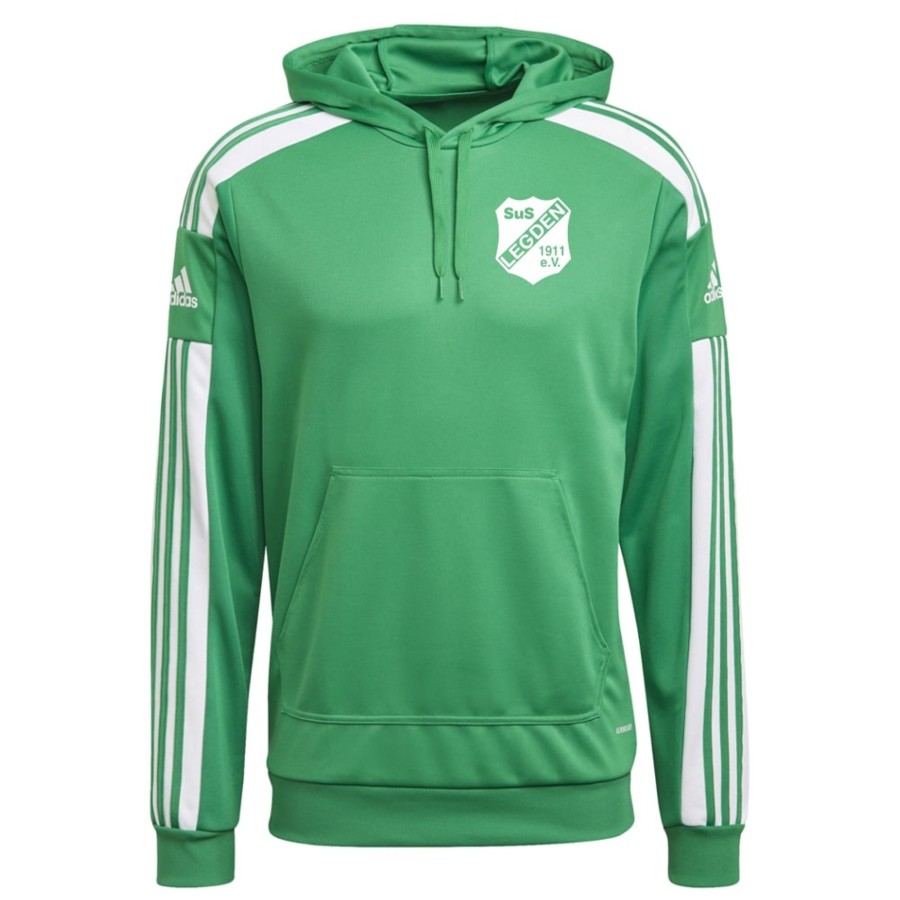 Herren Adidas Hoodies | Adidas Herren Hoodie Squadra 21 Grun-Weis