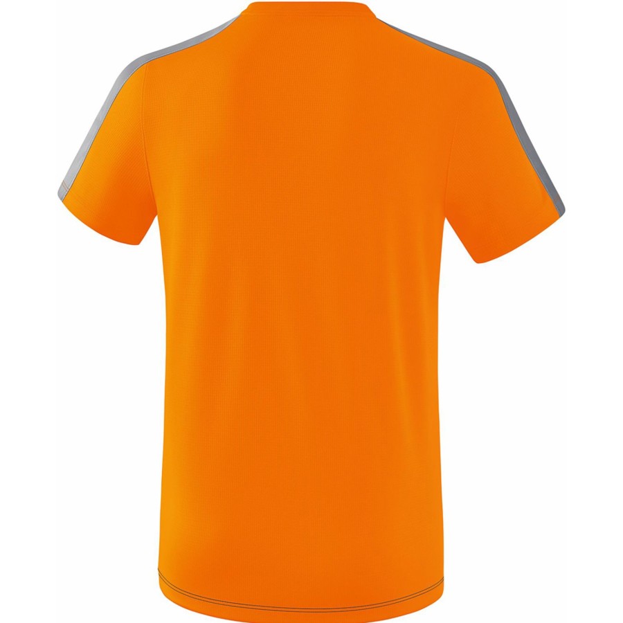 Herren Erima T-Shirts | Erima Herren T-Shirt Squad Orange-Grau