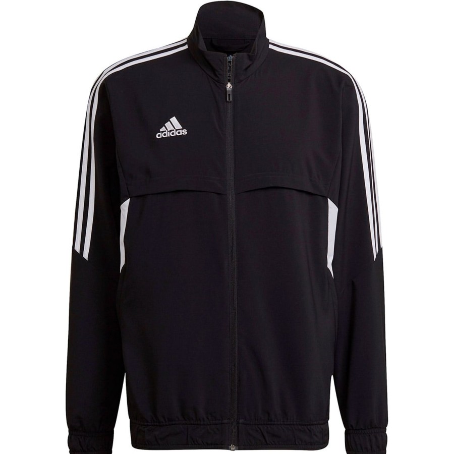 Herren Adidas Jacken | Adidas Prasentationsjacke Condivo 22 Schwarz-Weis