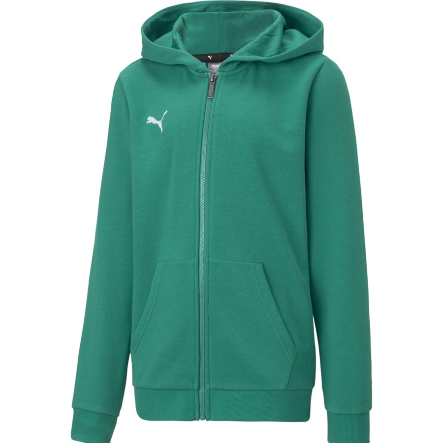 Kinder Puma Hoodies | Puma Kinder Zip-Hoodie Teamgoal 23 Casuals Grun