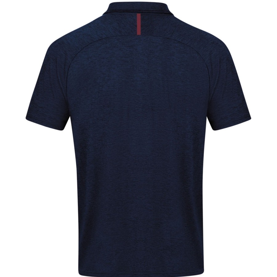 Herren Jako Polo-Shirts | Jako Herren Polo Challenge Blau-Rot