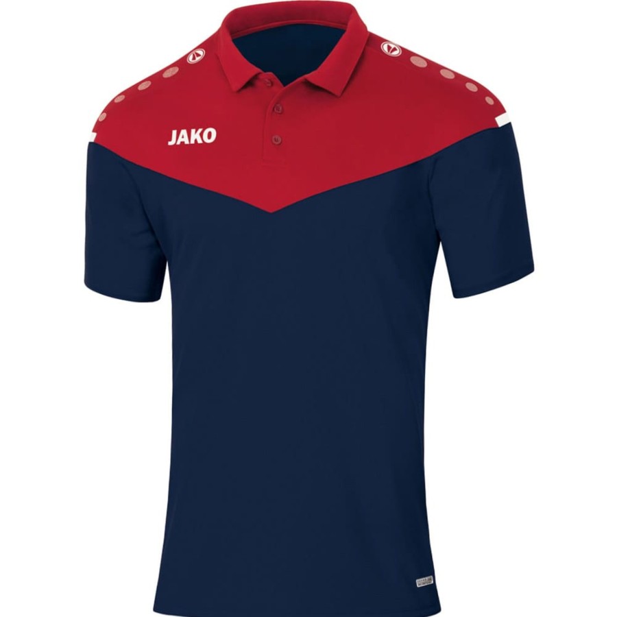 Damen Jako Polo-Shirts | Jako Damen Polo Champ 2.0 Blau-Rot