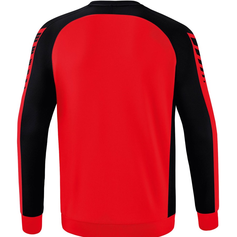 Herren Erima Sweatshirts | Erima Sweatshirt Six Wings Rot-Schwarz