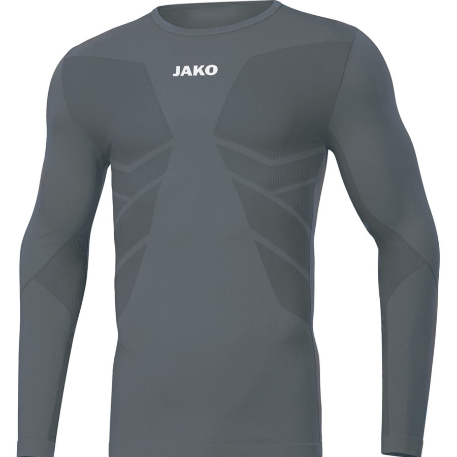 Herren Jako Baselayer | Jako Longsleeve Comfort 2.0 Grau