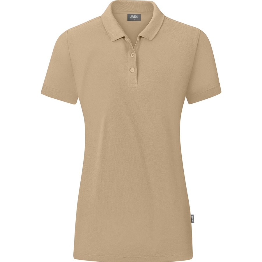 Damen Jako Polo-Shirts | Jako Damen Polo Organic Beige