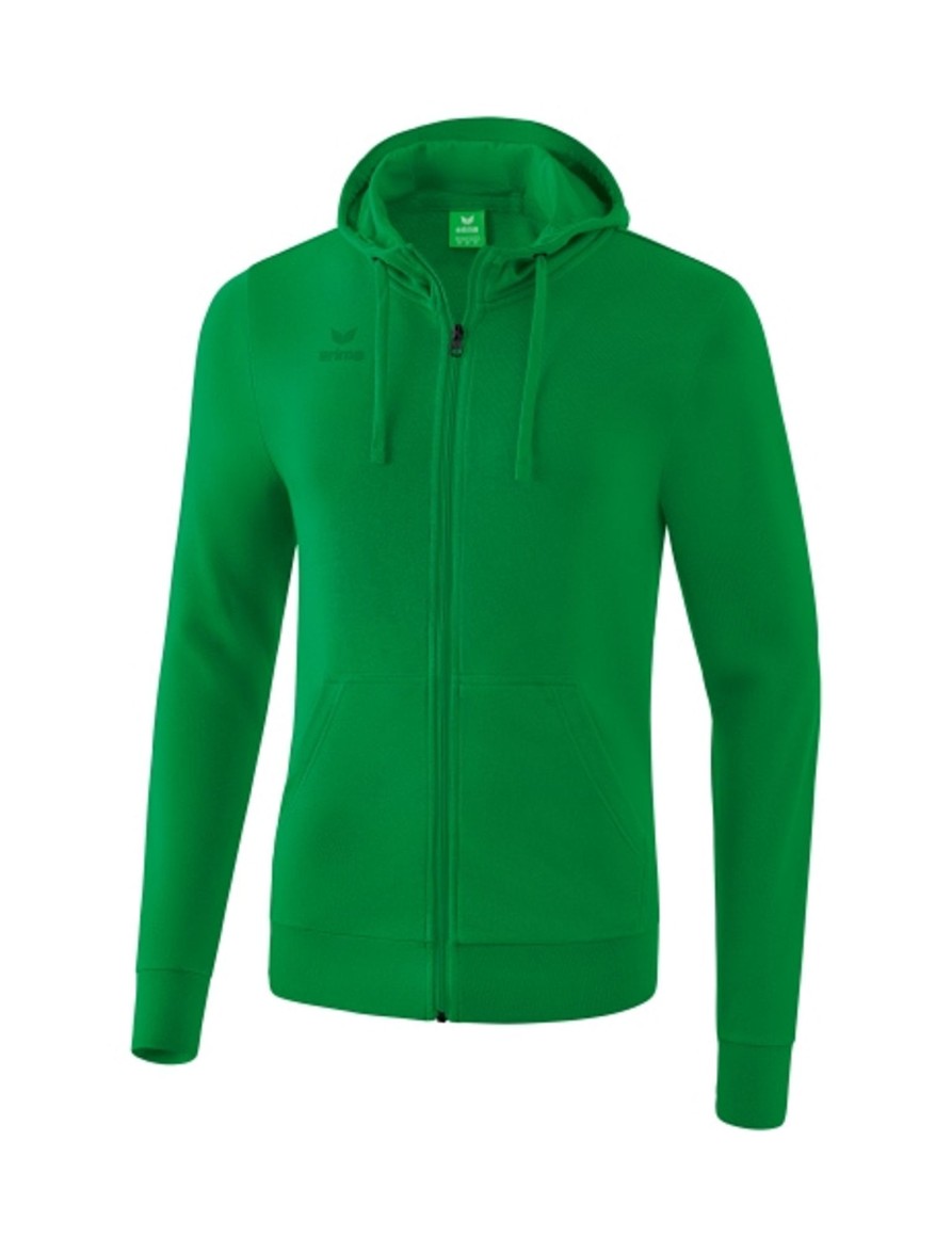 Herren Erima Hoodies | Erima Kapuzensweatjacke Smaragd Gunstig