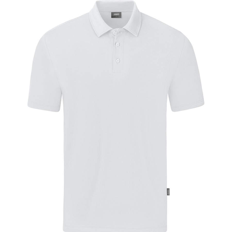 Herren Jako Polo-Shirts | Jako Herren Polo Organic Stretch Weis