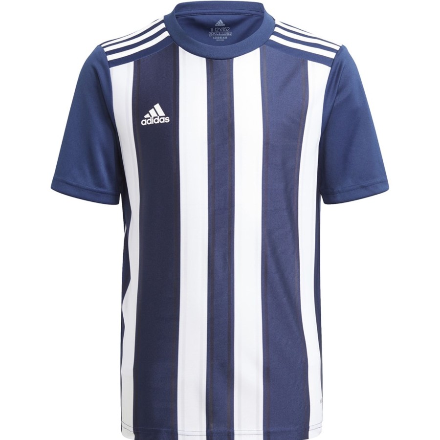 Kinder Adidas Trikots | Adidas Kinder Kurzarm Trikot Striped 21 Blau-Weis