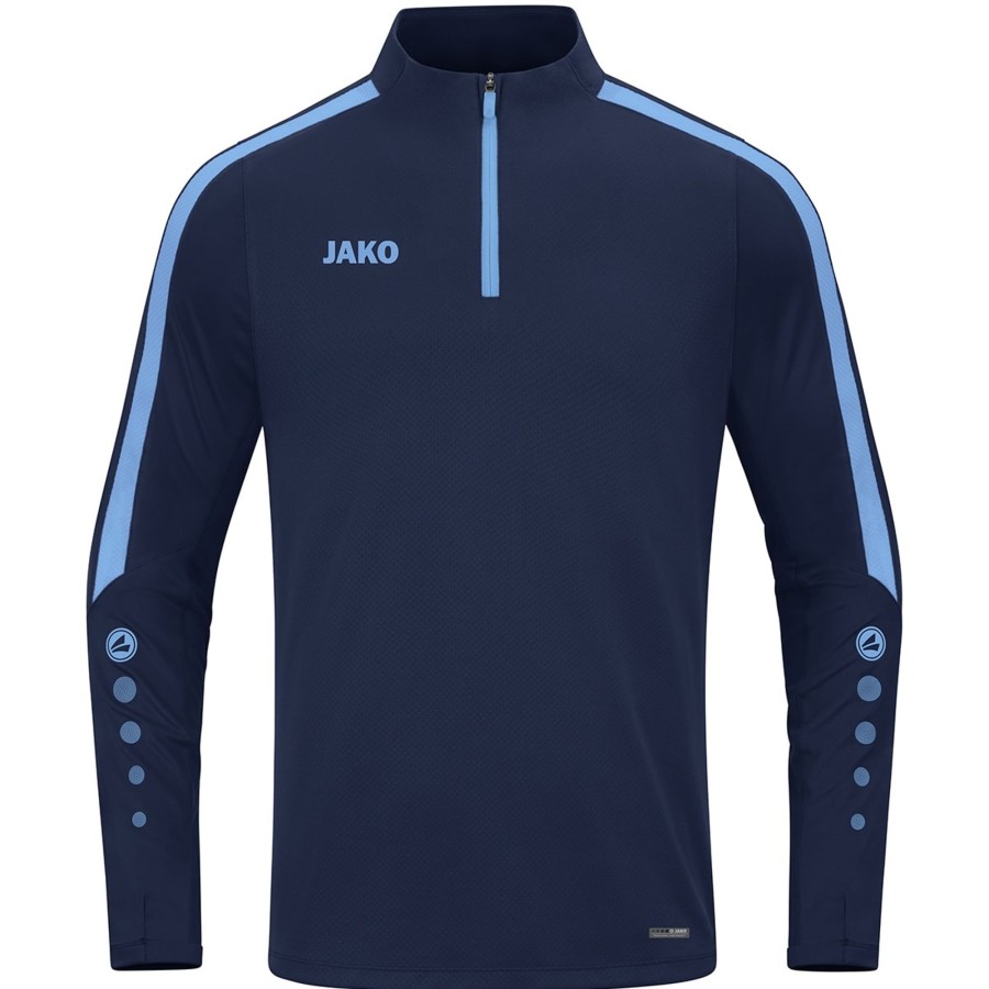 Kinder Jako Sweatshirts | Jako Kinder Ziptop Power Marine/Skyblue