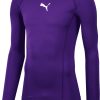 Herren Puma Baselayer | Puma Liga Baselayer Langarm Shirt Prism Violet