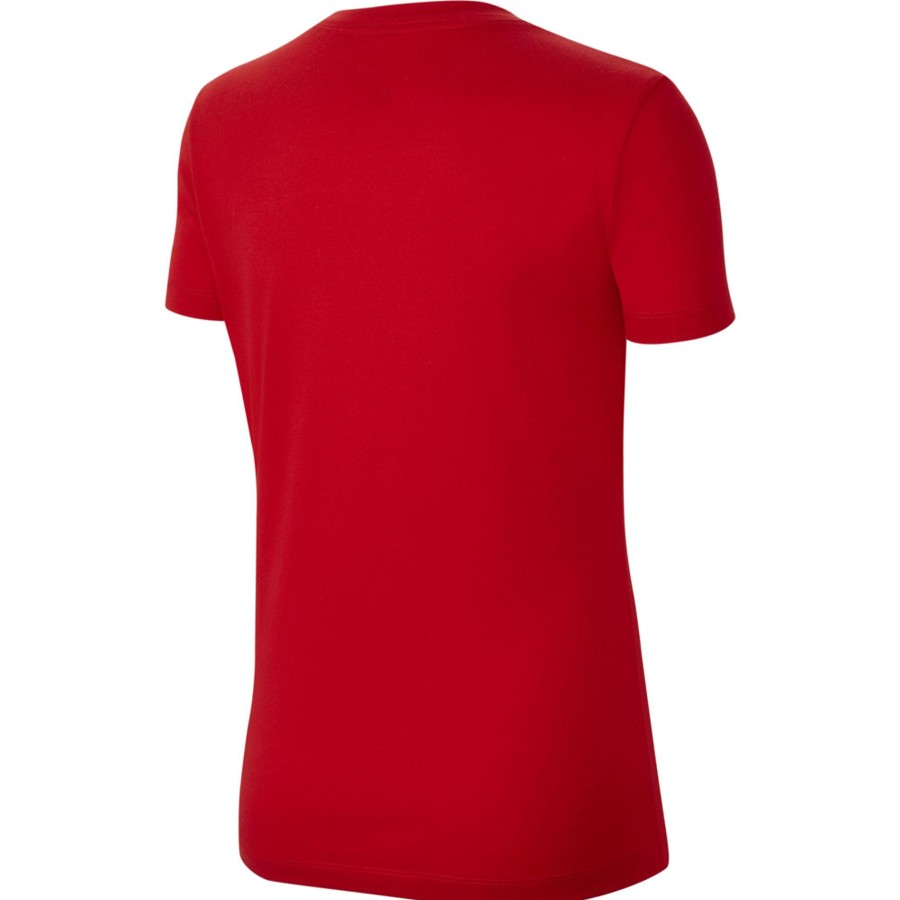 Damen Nike T-Shirts | Nike Damen Kurzarm T-Shirt Park 20 Rot-Weis