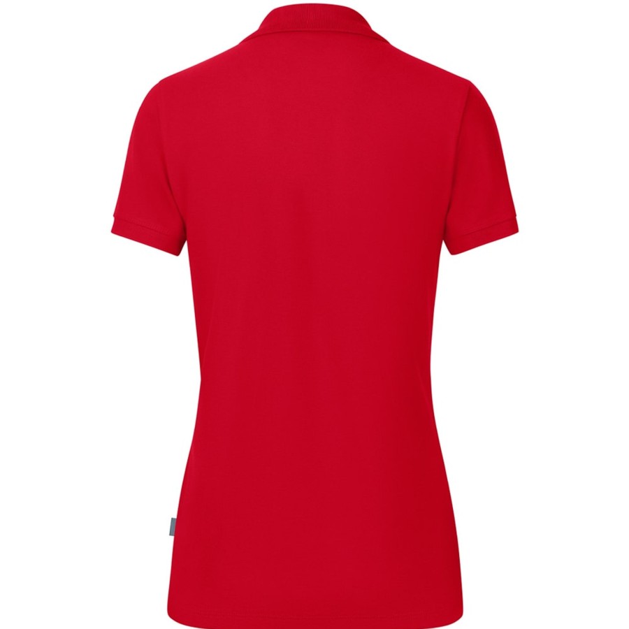 Damen Jako Polo-Shirts | Jako Damen Polo Organic Rot