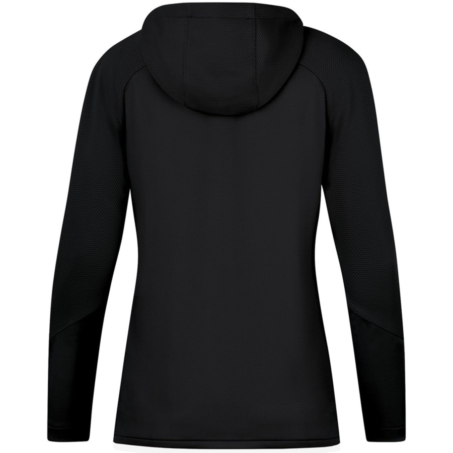 Damen Jako Jacken | Jako Damen Trainingsjacke Mit Kapuze Challenge Schwarz-Weis