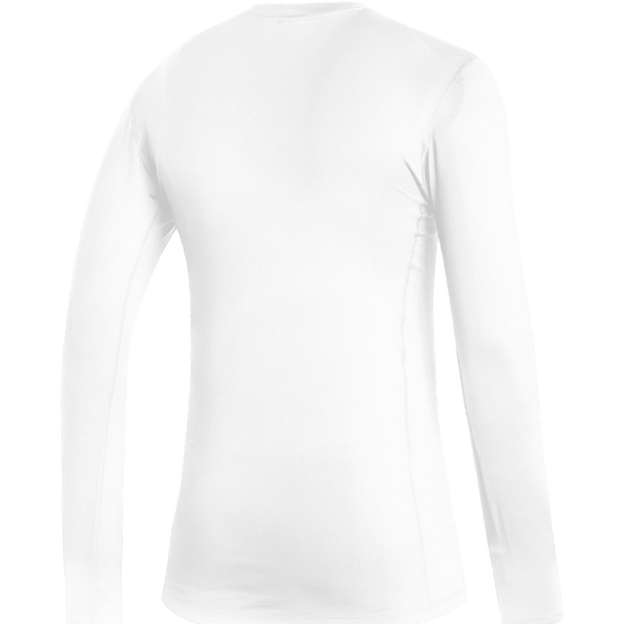 Herren Adidas Baselayer | Adidas Herren Langarm Shirt Techfit Climawarm Weis