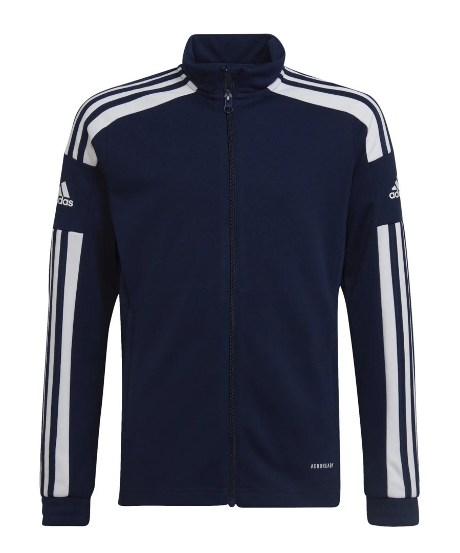 Kinder Adidas Jacken | Adidas Kinder Trainingsjacke Squadra 21 Blau-Weis