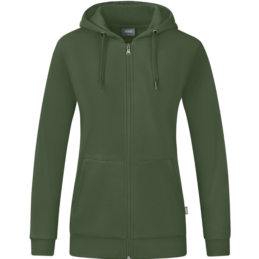 Damen Jako Jacken | Jako Damen Kapuzenjacke Organic Grun