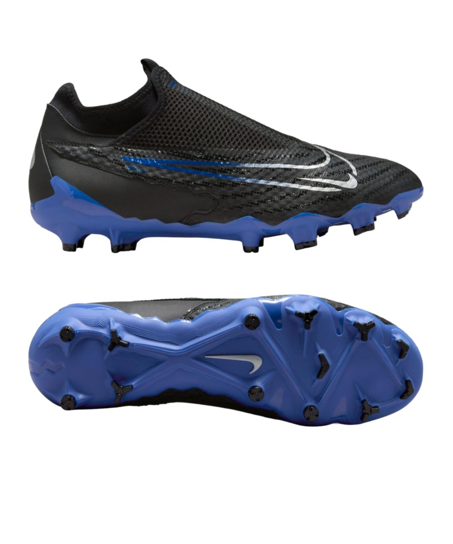 Sportschuhe Nike Nike Fusballschuhe | Nike Fusballschuh Phantom Gx Academy Df Fg/Mg Shadow Schwarz Silber Blau