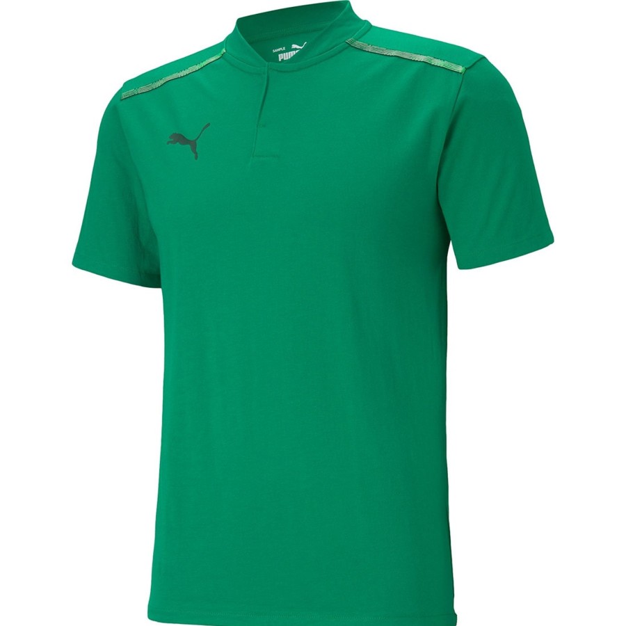 Damen Puma Polo-Shirts | Puma Polo Teamcup Casuals Grun-Grun