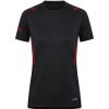 Damen Jako T-Shirts | Jako Damen T-Shirt Challenge Schwarz-Rot