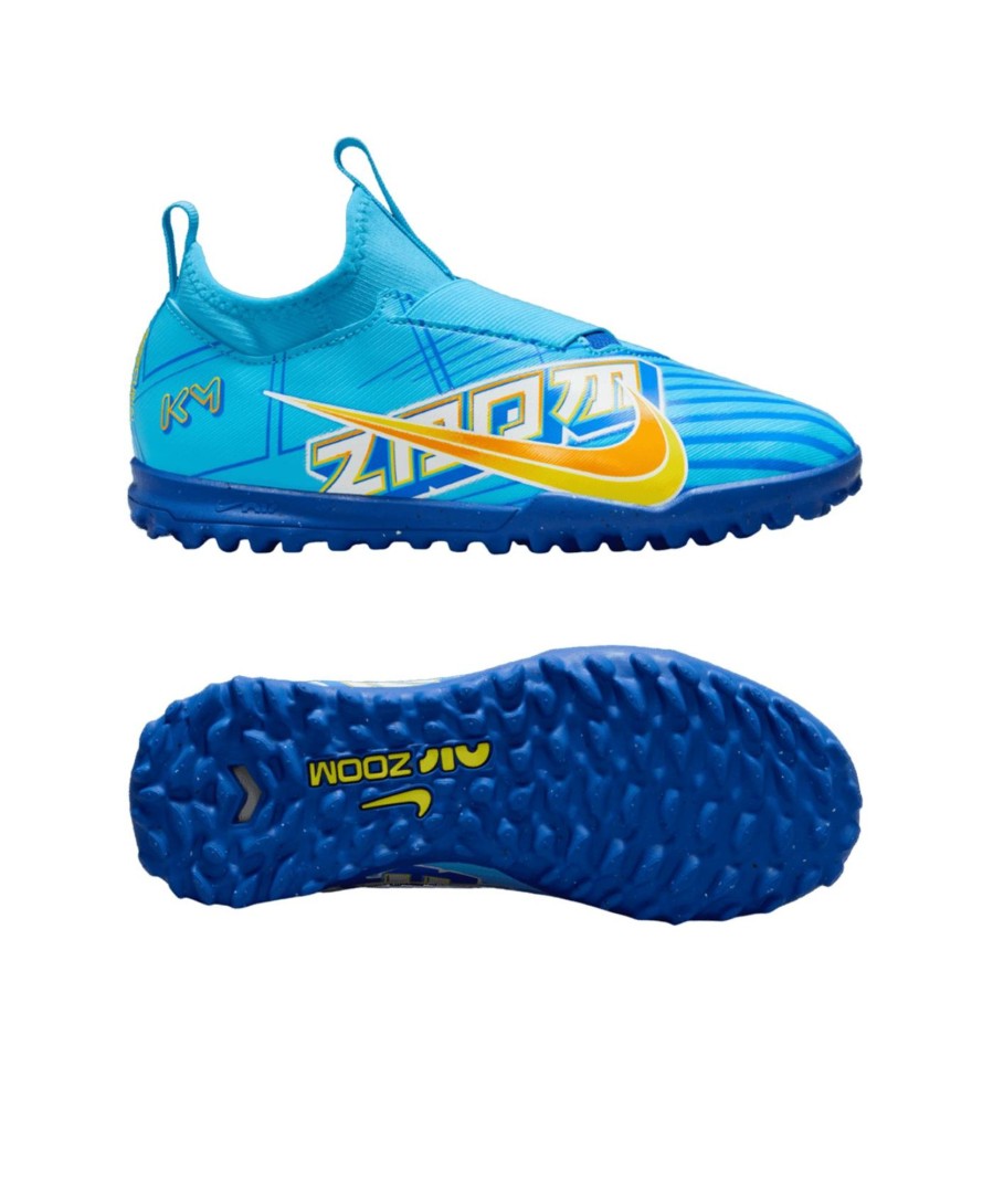 Sportschuhe Nike Nike Fusballschuhe | Nike Fusballschuh Air Zoom Mercurial Vapor Xv Academy Tf Mbappe Signature Kinder Blau F400