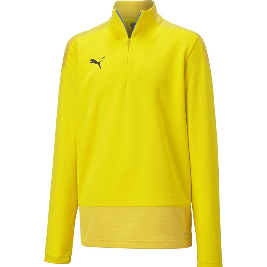 Kinder Puma Sweatshirts | Puma Kinder Training 1/4 Zip Top Teamgoal 23 Gelb