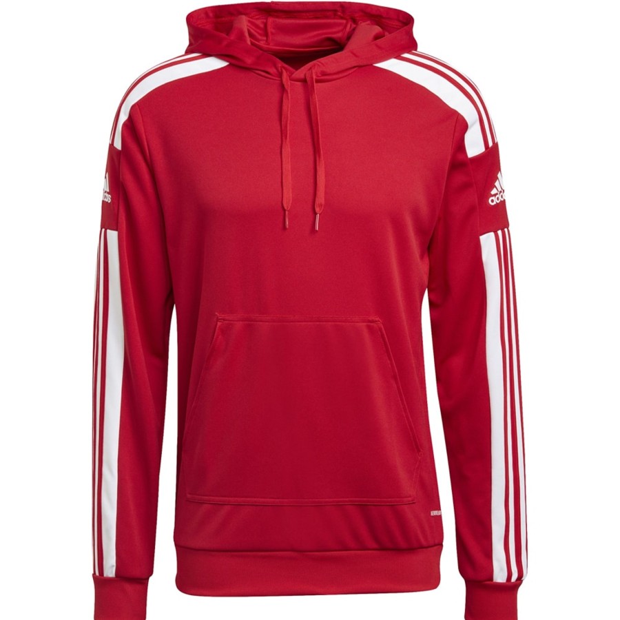 Herren Adidas Hoodies | Adidas Herren Hoodie Squadra 21 Rot-Weis