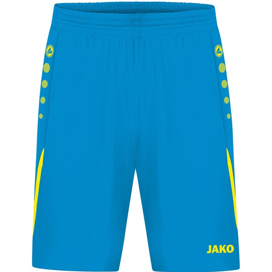 Herren Jako Shorts | Jako Herren Sporthose Challenge Blau-Gelb